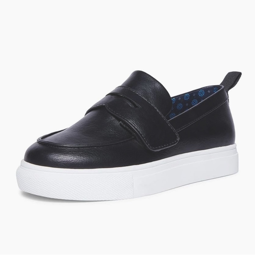 Steve Madden Adaptive Cooper Preppy Black Penny Loafers Big Boy Size 7 (NWOT)